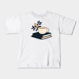 Coffee And Flowers Kids T-Shirt